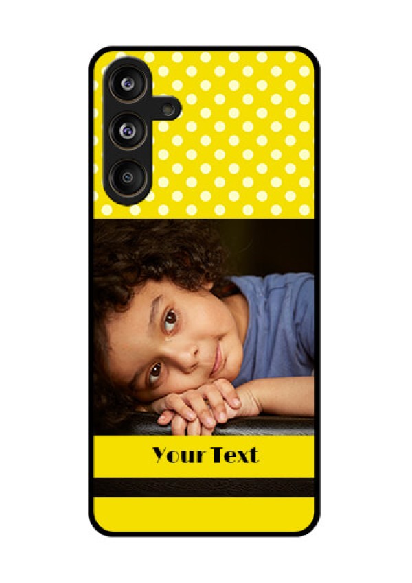 Samsung Galaxy F55 5G Custom Glass Phone CaseBright Yellow Case Design