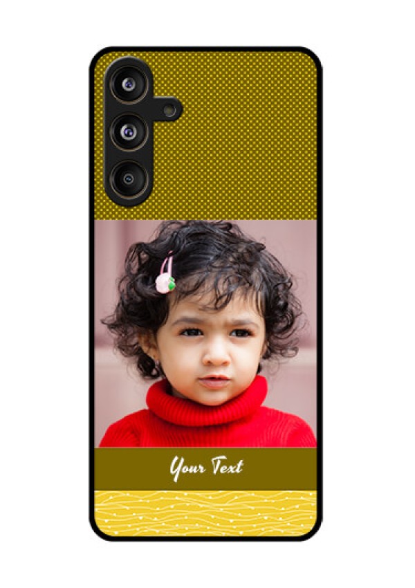 Samsung Galaxy F55 5G Custom Glass Phone CaseSimple Green Color Design