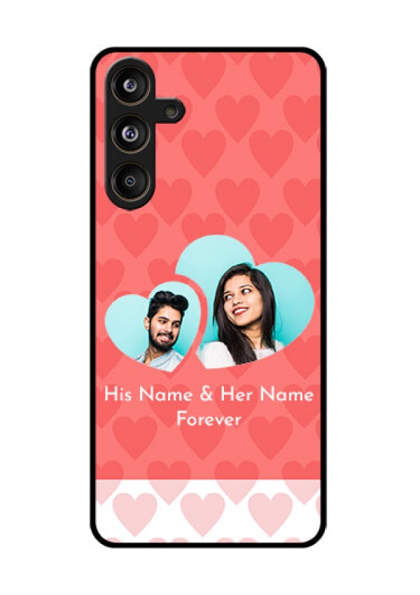Samsung Galaxy F55 5G Custom Glass Phone CaseCouple Pic Upload Design