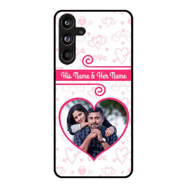 Samsung Galaxy F55 5G Custom Glass Phone CaseHeart Shape Love Design Samsung Galaxy F55 5G Custom Glass Phone CaseHeart Shape Love Design