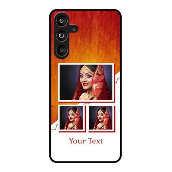 Samsung Galaxy F55 5G Custom Glass Phone CaseWedding Memories Design Samsung Galaxy F55 5G Custom Glass Phone CaseWedding Memories Design