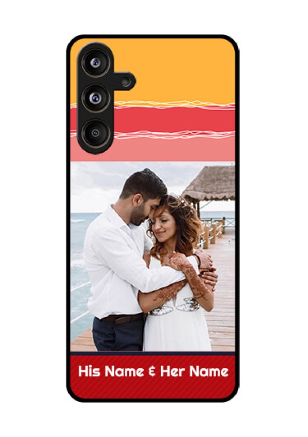 Samsung Galaxy F55 5G Custom Glass Phone CaseColorful Case Design