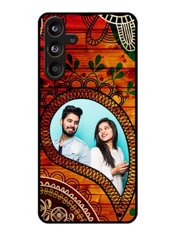 Custom Samsung Galaxy F55 5G Custom Glass Phone CaseAbstract Colorful Design