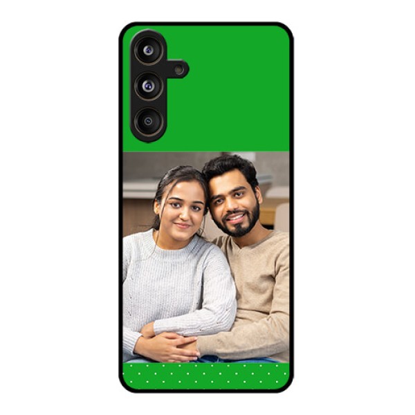 Samsung Galaxy F55 5G Custom Glass Phone CaseGreen Pattern Design Samsung Galaxy F55 5G Custom Glass Phone CaseGreen Pattern Design