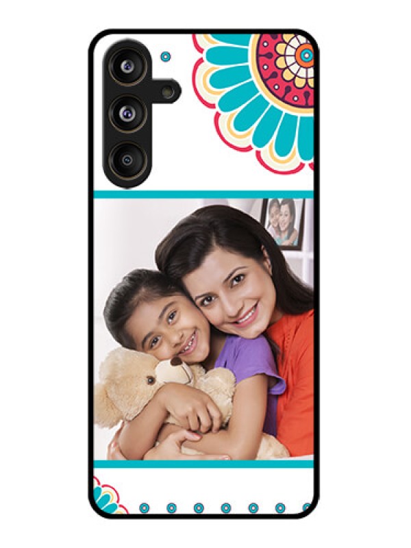 Custom Samsung Galaxy F55 5G Custom Glass Phone CaseFlower Design