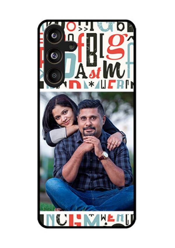 Samsung Galaxy F55 5G Custom Glass Phone CaseAlphabet Design