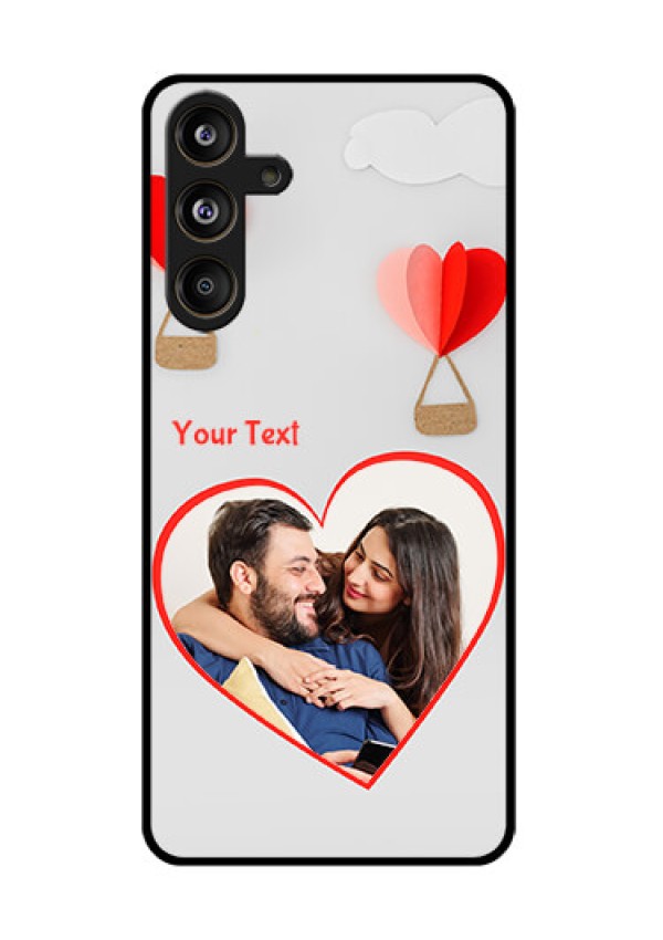 Samsung Galaxy F55 5G Custom Glass Phone CaseParachute Love Design