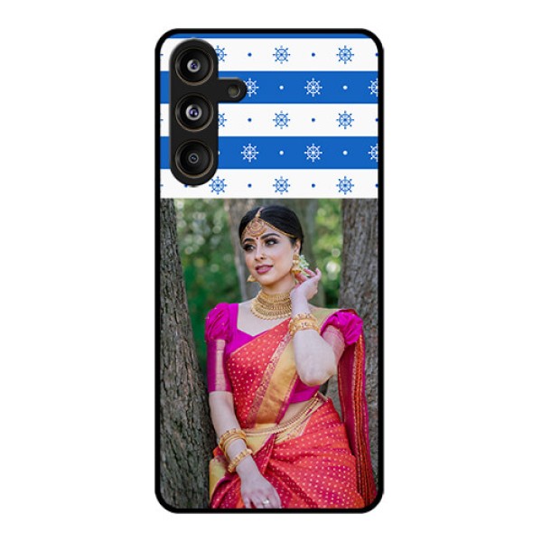 Samsung Galaxy F55 5G Custom Glass Phone CaseSnow Pattern Design Samsung Galaxy F55 5G Custom Glass Phone CaseSnow Pattern Design