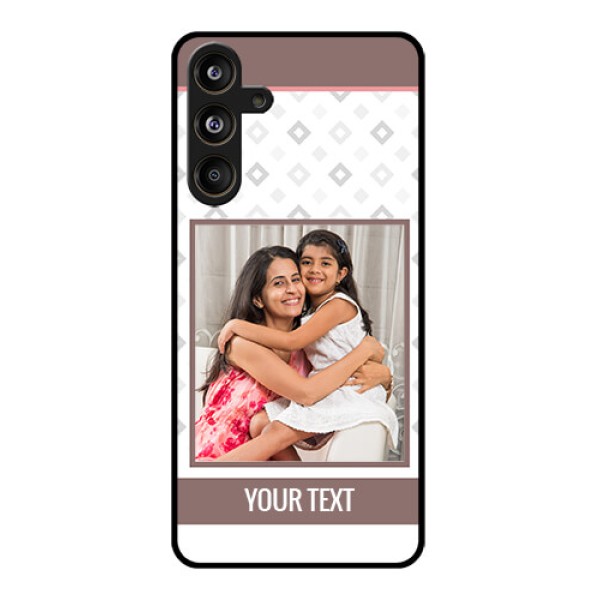 Samsung Galaxy F55 5G Custom Glass Phone CaseSimple Diamond Design Samsung Galaxy F55 5G Custom Glass Phone CaseSimple Diamond Design