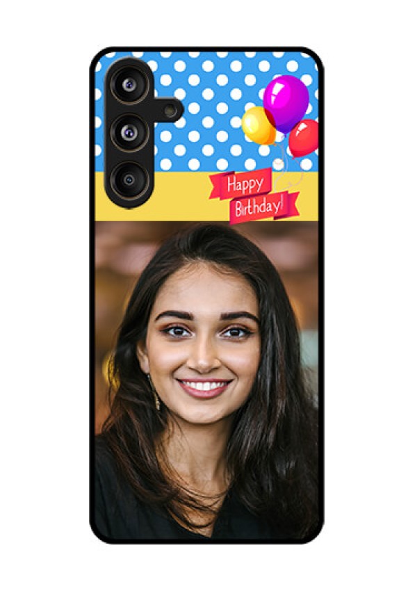 Samsung Galaxy F55 5G Custom Glass Phone CaseHappy Birthday Design