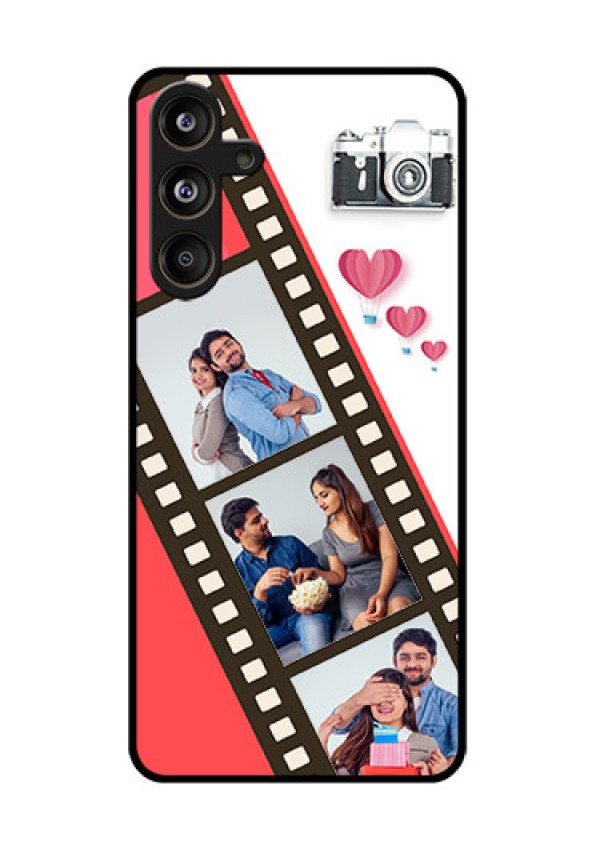 Samsung Galaxy F55 5G Custom Glass Phone Case3 Image Holder With Film Reel