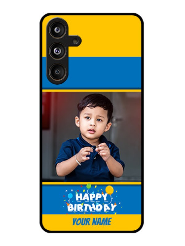Custom Samsung Galaxy F55 5G Custom Glass Phone CaseBirthday Wishes Design