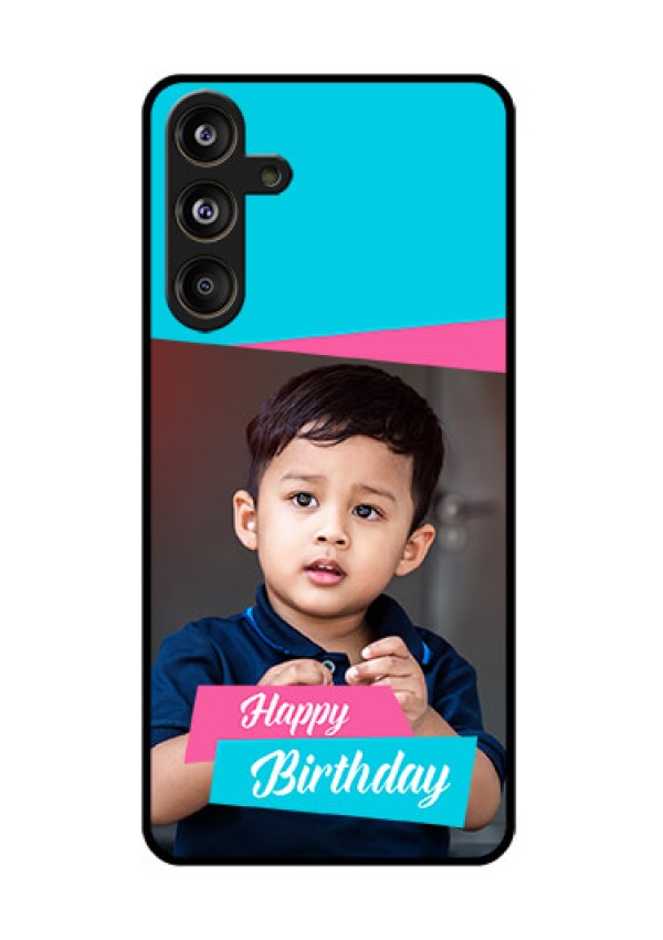 Samsung Galaxy F55 5G Custom Glass Phone CaseImage Holder With 2 Color Design