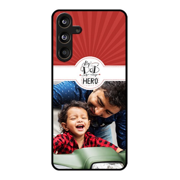 Samsung Galaxy F55 5G Custom Glass Phone CaseMy Dad Hero Design