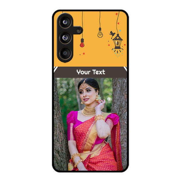 Samsung Galaxy F55 5G Custom Glass Phone CaseWith Family Picture And Icons Samsung Galaxy F55 5G Custom Glass Phone CaseWith Family Picture And Icons