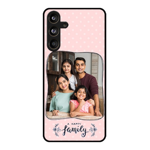 Samsung Galaxy F55 5G Custom Glass Phone CaseFamily With Dots Design Samsung Galaxy F55 5G Custom Glass Phone CaseFamily With Dots Design