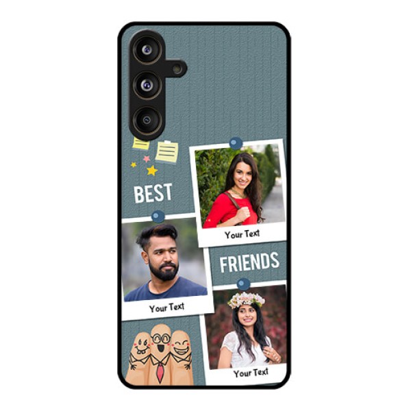 Samsung Galaxy F55 5G Custom Glass Phone CaseSticky Frames And Friendship Design Samsung Galaxy F55 5G Custom Glass Phone CaseSticky Frames And Friendship Design