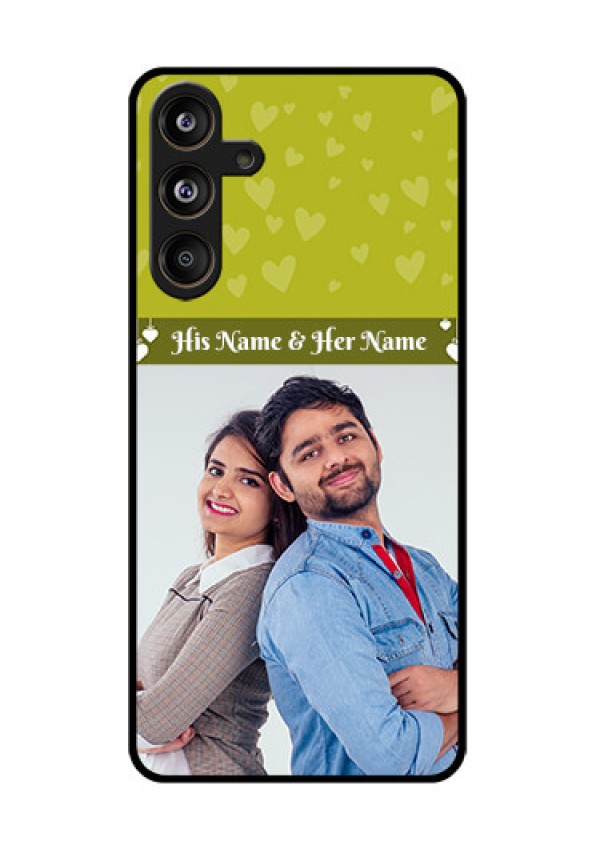 Samsung Galaxy F55 5G Custom Glass Phone CaseYou and Me Heart Design