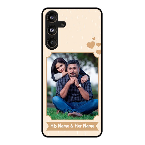 Samsung Galaxy F55 5G Custom Glass Phone CaseWith Confetti Love Design Samsung Galaxy F55 5G Custom Glass Phone CaseWith Confetti Love Design