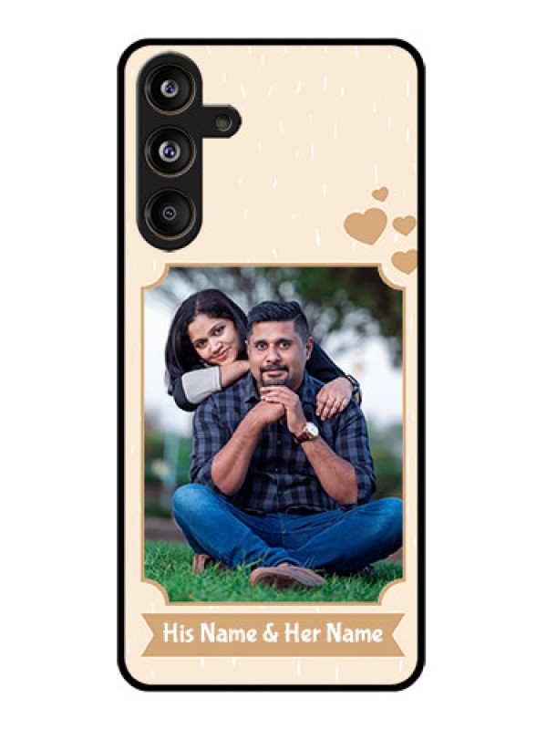 Custom Samsung Galaxy F55 5G Custom Glass Phone CaseWith Confetti Love Design