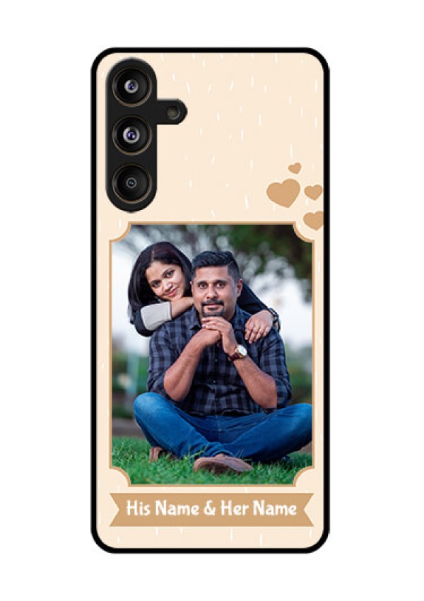 Samsung Galaxy F55 5G Custom Glass Phone CaseWith Confetti Love Design