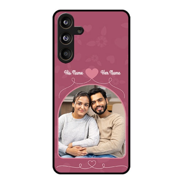 Samsung Galaxy F55 5G Custom Glass Phone CaseLove Floral Design