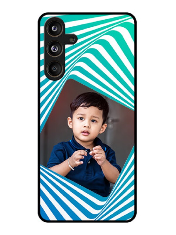 Custom Samsung Galaxy F55 5G Custom Glass Phone CaseAbstract Spiral Design