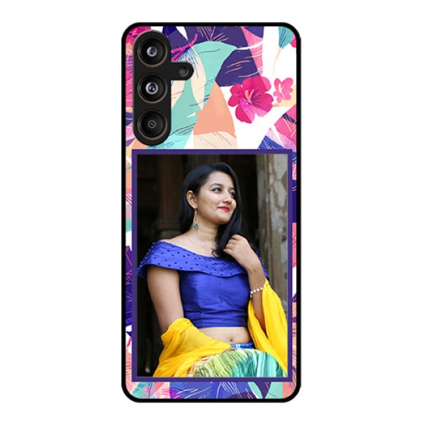 Samsung Galaxy F55 5G Custom Glass Phone CaseAbstract Floral Design Samsung Galaxy F55 5G Custom Glass Phone CaseAbstract Floral Design