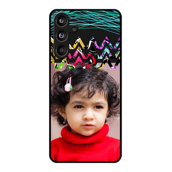 Samsung Galaxy F55 5G Custom Glass Phone CaseNeon Abstract Design