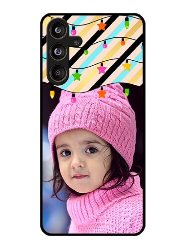 Custom Samsung Galaxy F55 5G Custom Glass Phone CaseLights Hanging Design