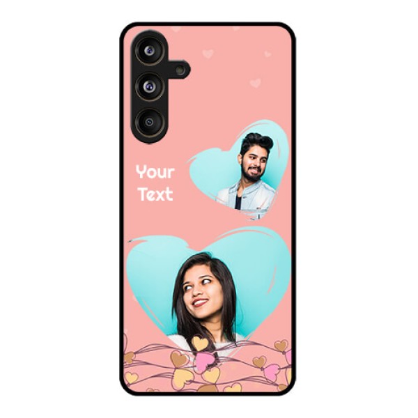 Samsung Galaxy F55 5G Custom Glass Phone CaseLove Doodle Design