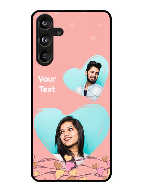 Custom Samsung Galaxy F55 5G Custom Glass Phone CaseLove Doodle Design