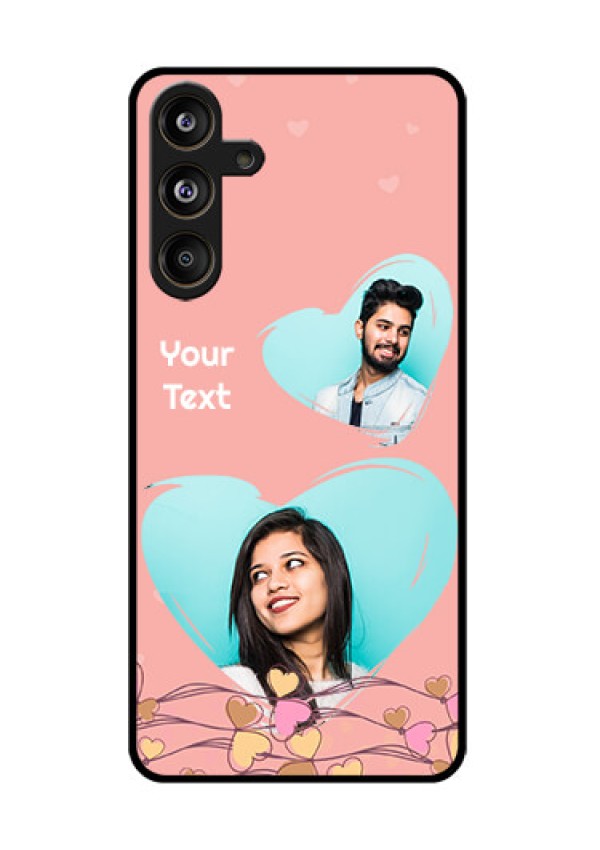 Samsung Galaxy F55 5G Custom Glass Phone CaseLove Doodle Design