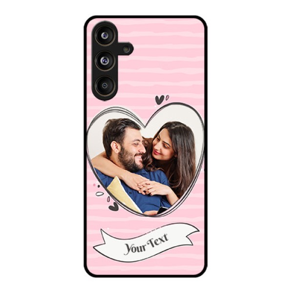 Samsung Galaxy F55 5G Custom Glass Phone CaseVintage Heart Design
