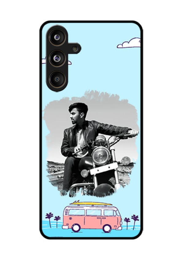 Samsung Galaxy F55 5G Custom Glass Phone CaseTravel and Adventure Design