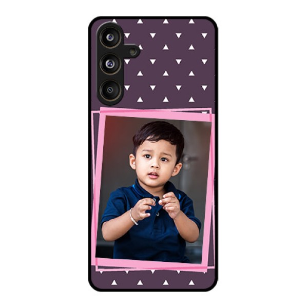 Samsung Galaxy F55 5G Custom Glass Phone CaseTriangle Pattern Dotted Design Samsung Galaxy F55 5G Custom Glass Phone CaseTriangle Pattern Dotted Design