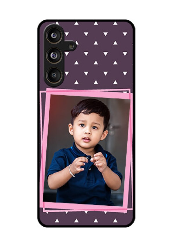 Samsung Galaxy F55 5G Custom Glass Phone CaseTriangle Pattern Dotted Design