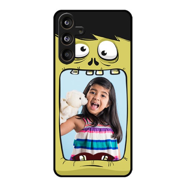 Samsung Galaxy F55 5G Custom Glass Phone CaseCartoon Monster Back Case Design