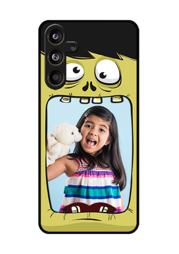 Samsung Galaxy F55 5G Custom Glass Phone CaseCartoon Monster Back Case Design