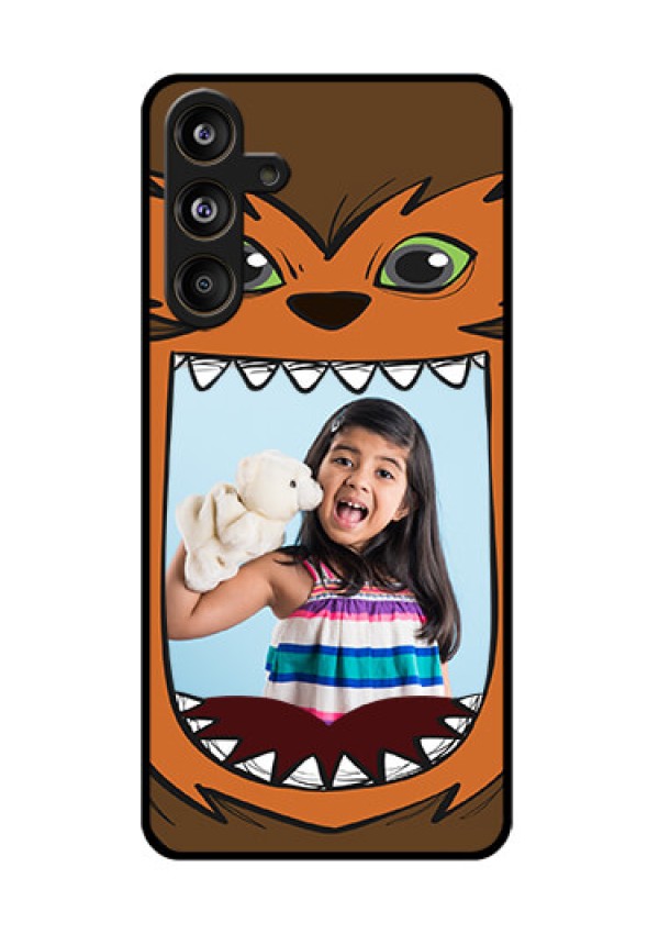 Samsung Galaxy F55 5G Custom Glass Phone CaseOwl Monster Back Case Design