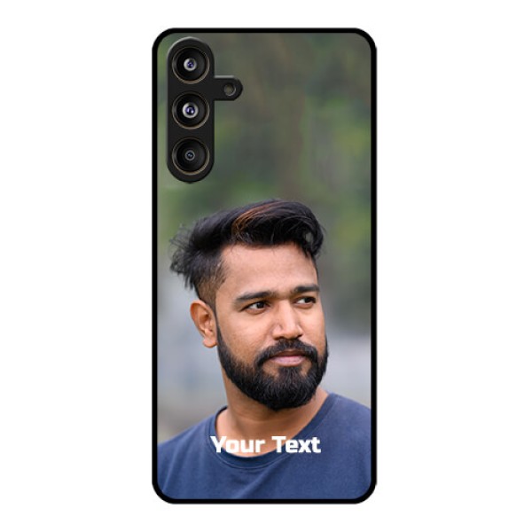 Samsung Galaxy F55 5G Custom Glass Phone CasePhoto With Text Design