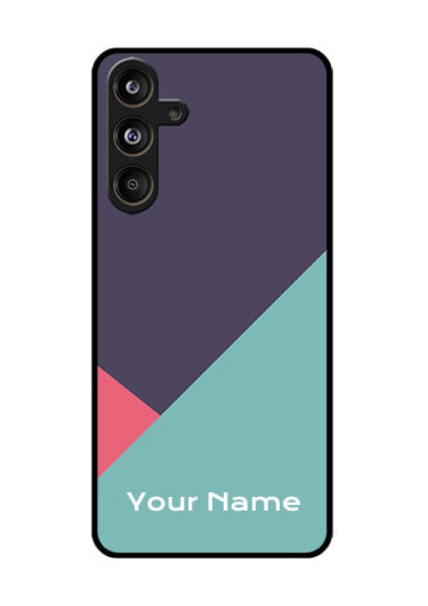 Samsung Galaxy F55 5G Custom Glass Phone CaseTri Color Abstract Design