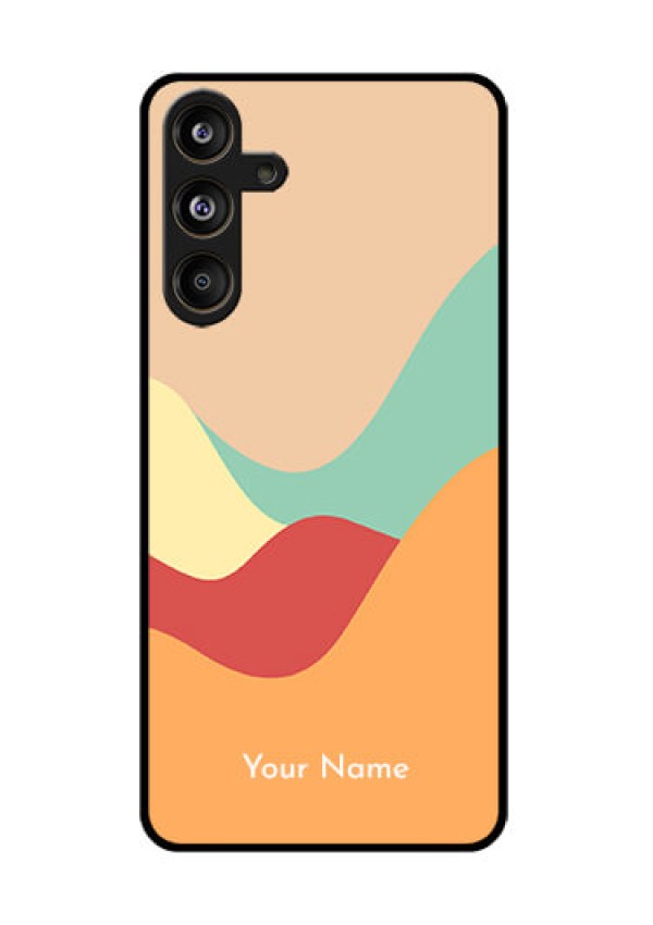 Samsung Galaxy F55 5G Custom Glass Phone CaseOcean Waves Multi - Colour Design