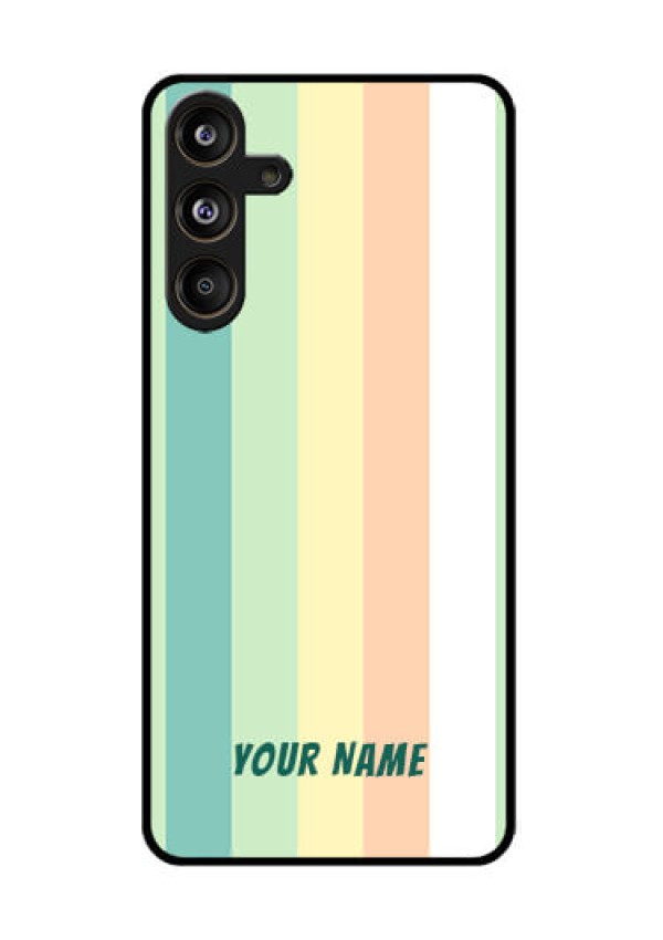 Samsung Galaxy F55 5G Custom Glass Phone CaseMulti - Colour Stripes Design