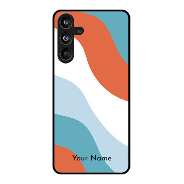 Samsung Galaxy F55 5G Custom Glass Phone CaseColoured Waves Design