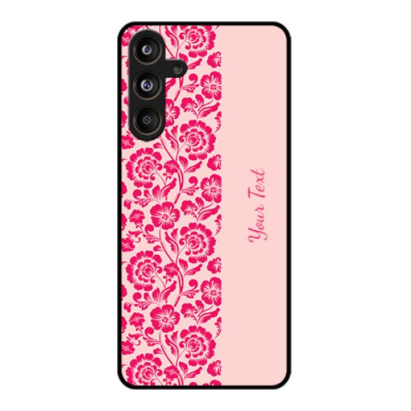 Samsung Galaxy F55 5G Custom Glass Phone CaseAttractive Floral Pattern Design