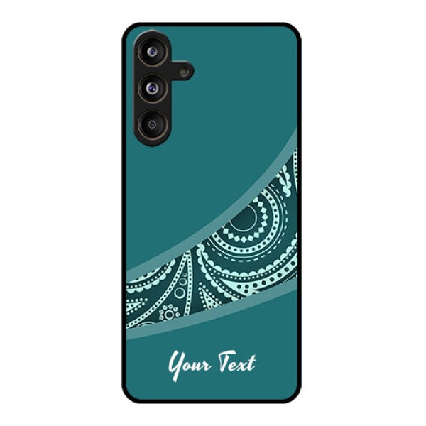 Samsung Galaxy F55 5G Custom Glass Phone CaseSemi Visible Floral Design
