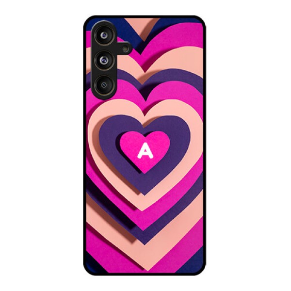 Samsung Galaxy F55 5G Custom Glass Phone CaseCute Heart Pattern Design Samsung Galaxy F55 5G Custom Glass Phone CaseCute Heart Pattern Design