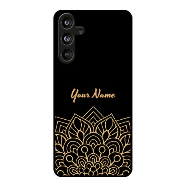 Samsung Galaxy F55 5G Custom Glass Phone CaseGolden Mandala Design
