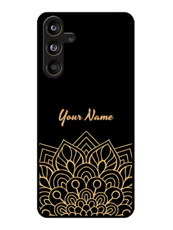 Custom Samsung Galaxy F55 5G Custom Glass Phone CaseGolden Mandala Design